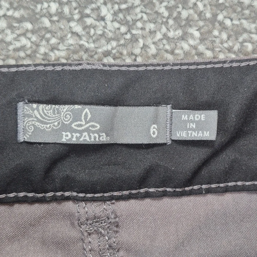 Prana Jogger‎ Pants Womens 6 Gray Cargo Hiking Outdoor Sky Cannon